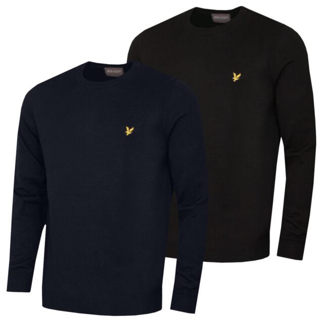 Lyle & Scott Mens Merino Wool Acrylic Pullover Golf Sweater