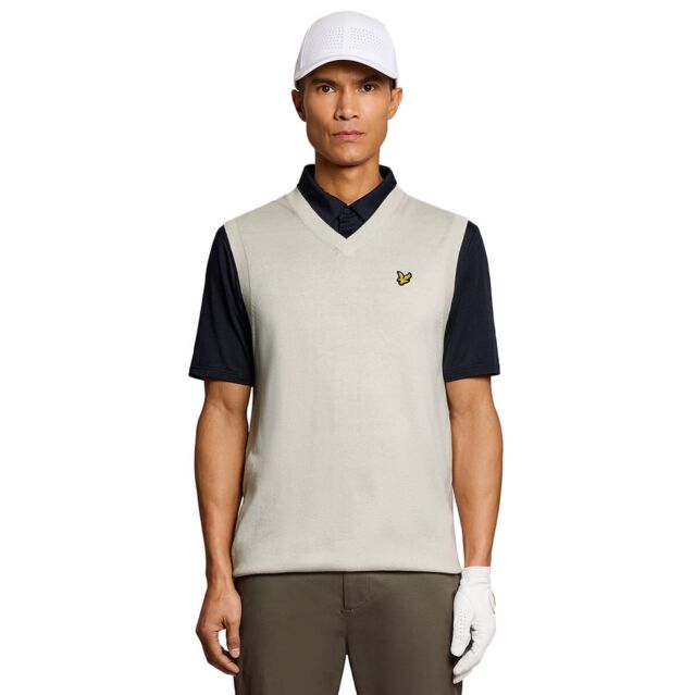 Lyle & Scott Mens V-Neck Lightweight Breathable Sleeveless Golf Vest
