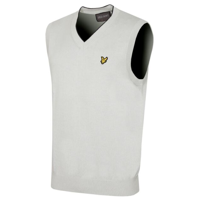 Lyle & Scott Mens 2026 V-Neck Lightweight Breathable Sleeveless Golf Vest