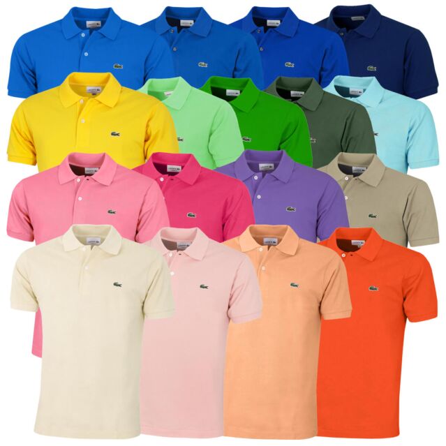 Lacoste Mens Classic Cotton L1212 Short Sleeve Polo Shirt