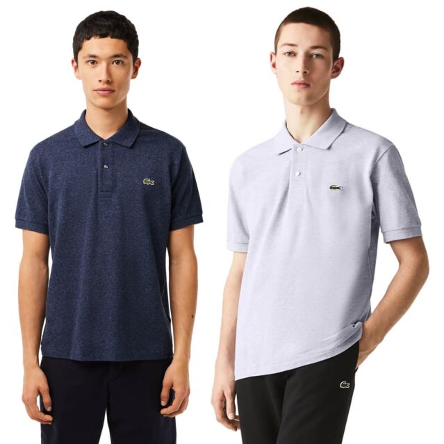 Lacoste Mens 2024 Original Mottled Short Sleeve Cotton Polo Shirt