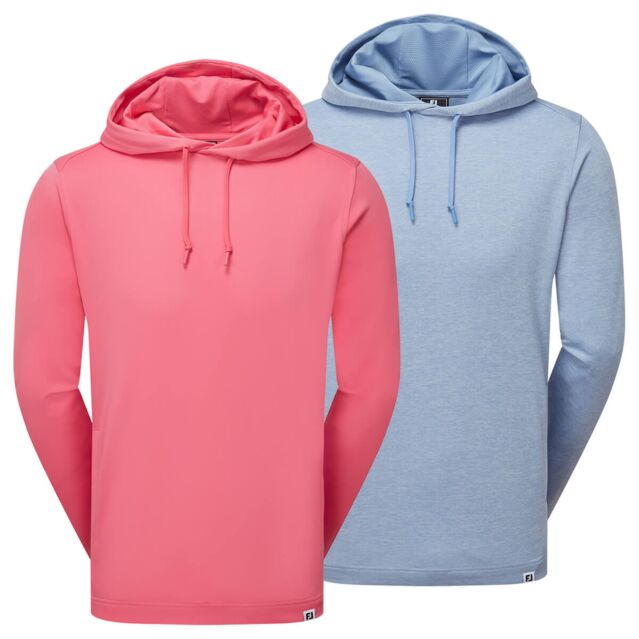 Footjoy Mens 2025 Lightweight Moisture Wicking 4 Way Stretch Pullover Golf Hoody