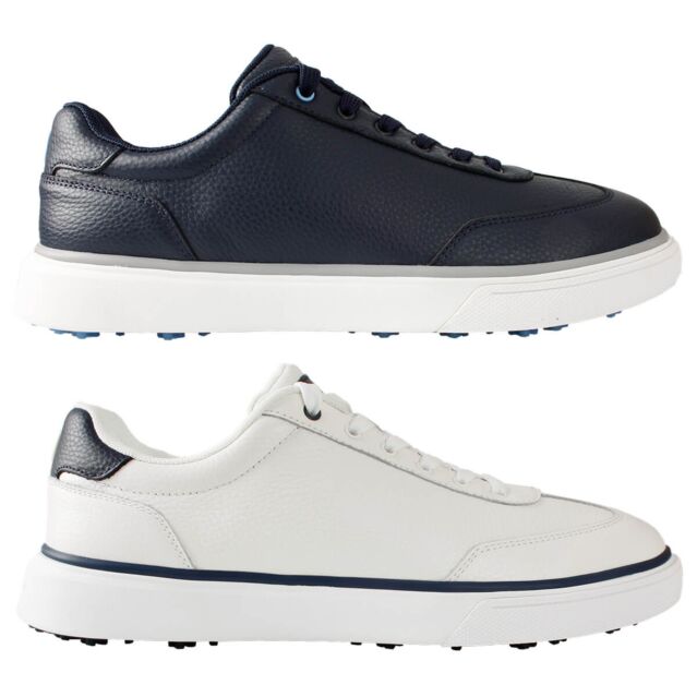 Peter Millar Mens 2026 Drift Leather Hybrid Course Spikeless Golf Shoes