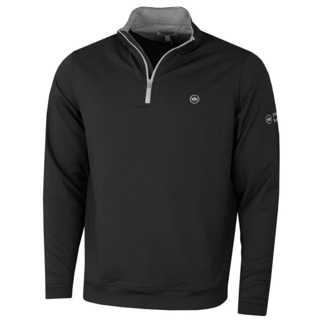 Peter Millar Mens 2024 Perth Stretch Loop Terry Quarter Zip UPF50 Golf Sweater