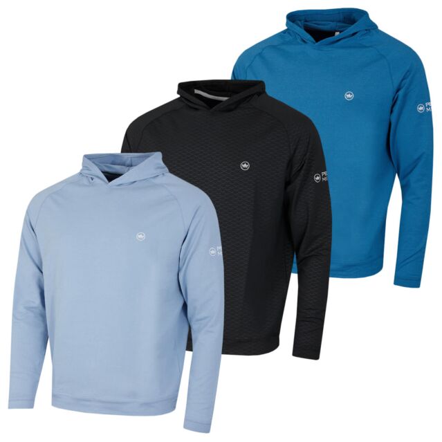 Peter Millar Mens Pine Performance 4 Way Stretch Wicking Golf Hoody