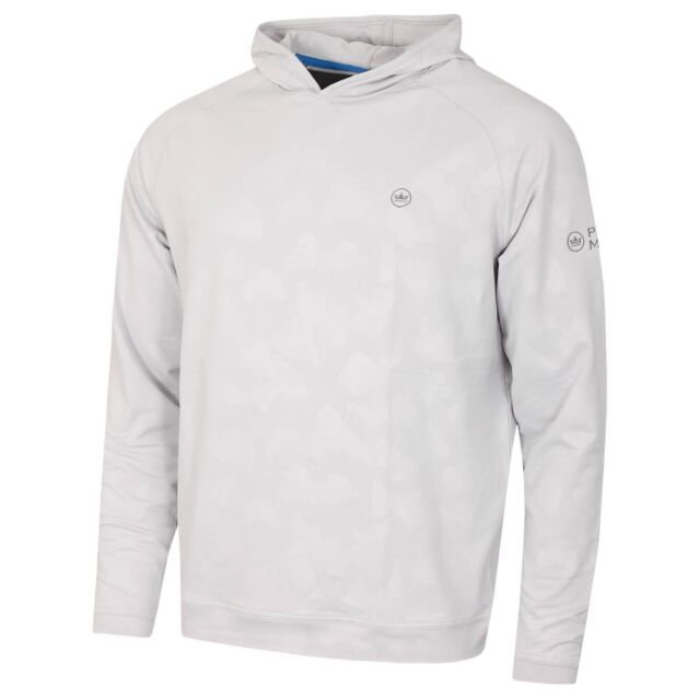 Peter Millar Mens Pine Windowpane Camo Stretch Fabric Performance Hoody