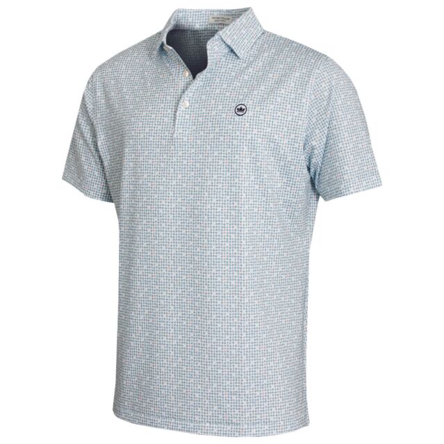 Peter Millar Mens 2025 Ace of Spades Performance Stretch Golf Polo Shirt