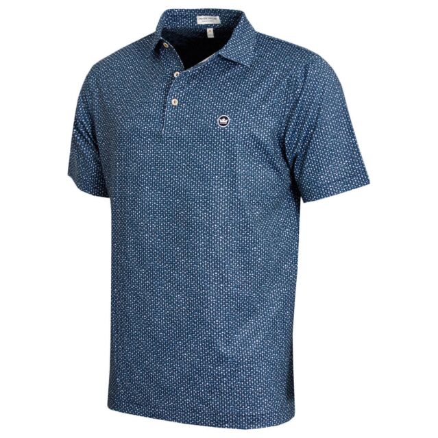 Peter Millar Mens 2025 Sidecar Performance Stretch Wicking Golf Polo Shirt