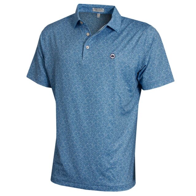 Peter Millar Mens 2025 Champagne and Caviar Performance Stretch Golf Polo Shirt