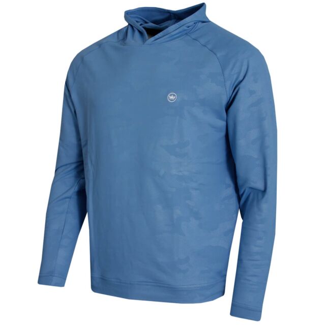 Peter Millar Mens 2025 Pine Camo Performance Stretch Wicking Golf Hoody
