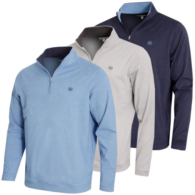 Peter Millar Mens 2025 Ardent Air Performance Quarter Zip Stretch Golf Sweater