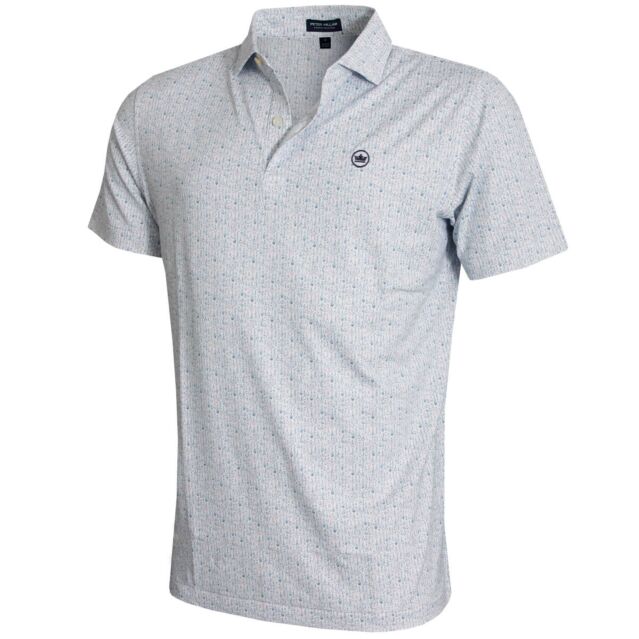 Peter Millar Mens 2025 Villa Keys Performance Edwin Spread Golf Polo Shirt