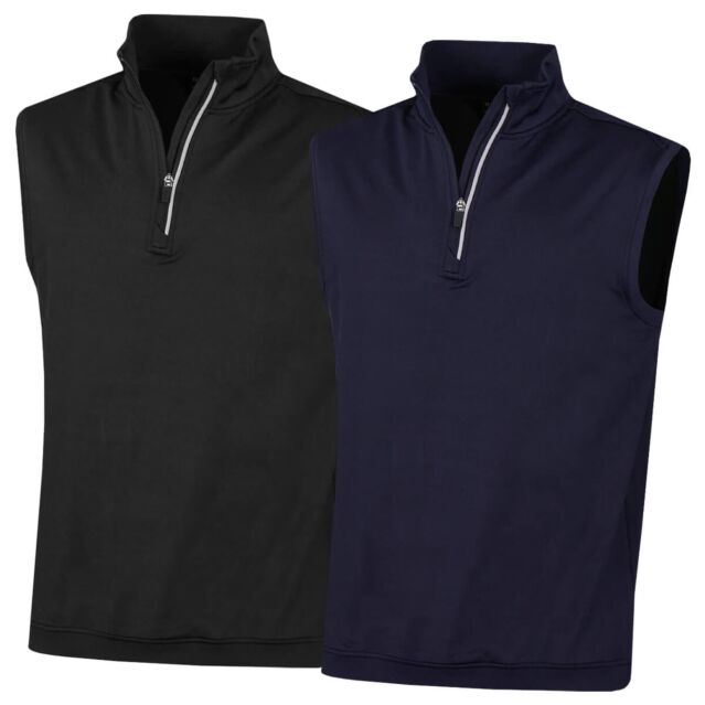 Glenmuir 2025 Charles 1/4 Zip Sleeveless Wind Resistant Golf Sweater Vest