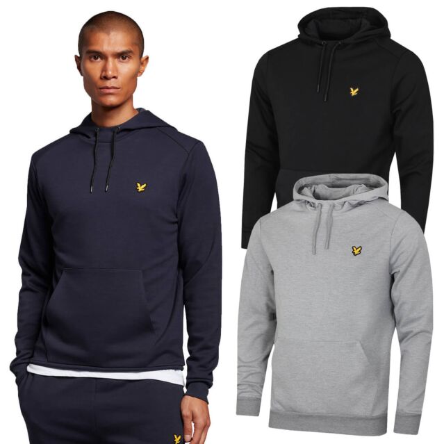 Lyle & Scott Mens Over The Head Fly Fleece Performance Golf Hoody