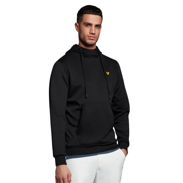 Lyle Scott Mens Eagle Logo Drawcord Pullover Kangaroo Pocket Golf Hoody