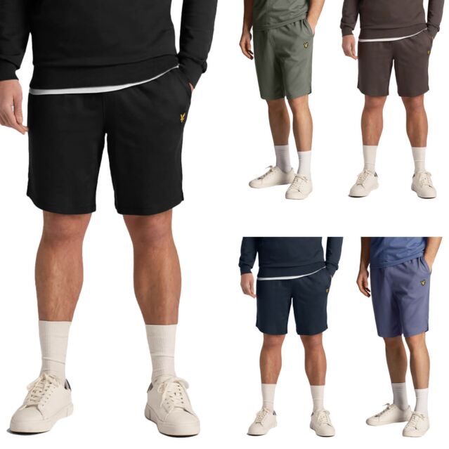 Lyle & Scott Mens 2024 Fly Fleece Stretch Fabric Soft Feel Casual Shorts
