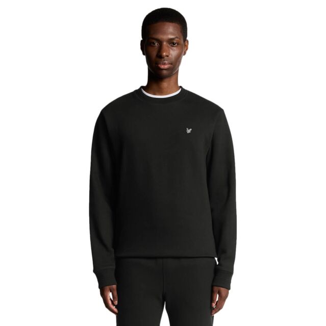 Lyle & Scott Mens 2025 Diagonal Weave Crew Neck Soft Classic Golf Sweater