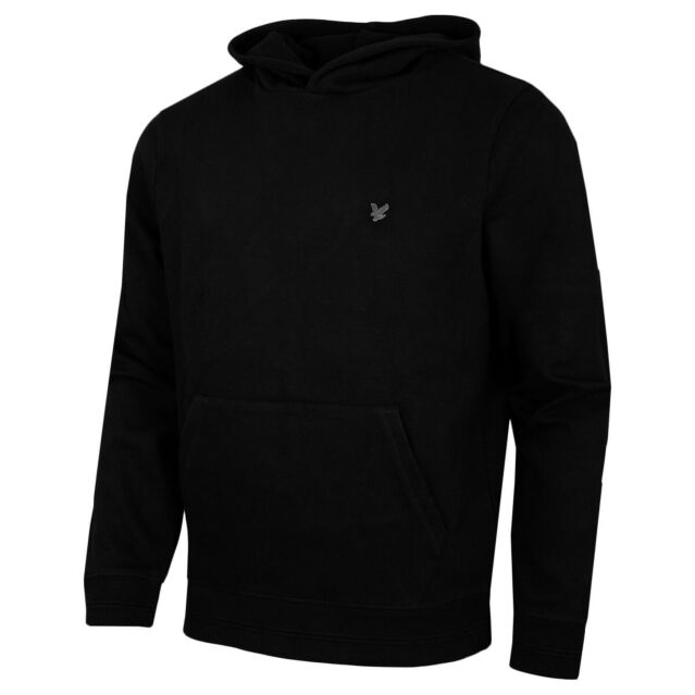 Lyle & Scott Mens 2025 Diagonal Weave Adjustable Hood Soft Pullover Golf Hoody