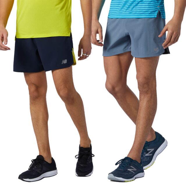 New Balance Mens Impact Run 5 Inch Moisture Wicking Comfort Shorts