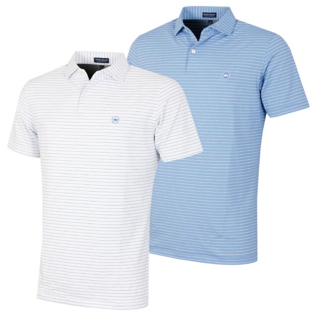 Peter Millar Mens Duet Performance Jersey Wicking Stretch Golf Polo Shirt