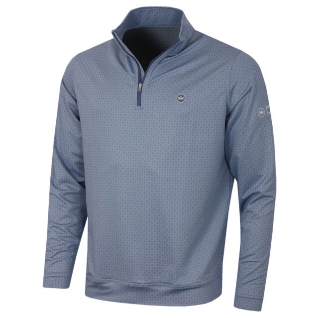 Peter Millar Mens Perth Skull In One 1 2 Zip Golf Sweater