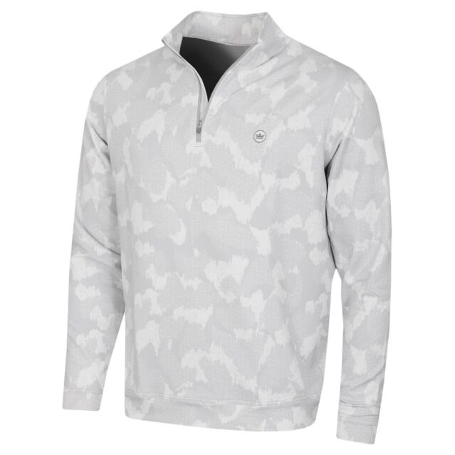 Peter Millar Mens Perth Tip The Crown Performance Quarter Zip Golf Sweater