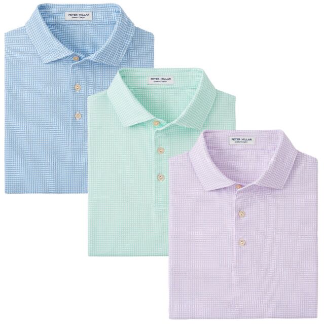 Peter Millar Mens 2025 Orbit Performance Jersey 4-Way Stretch Golf Polo Shirt