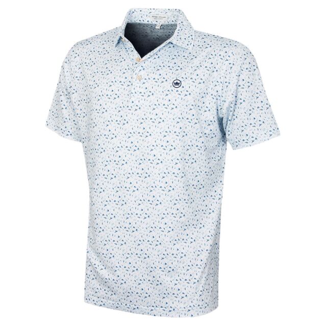 Peter Millar Mens 2025 Straight Shooter Performance Golf Jersey Polo Shirt