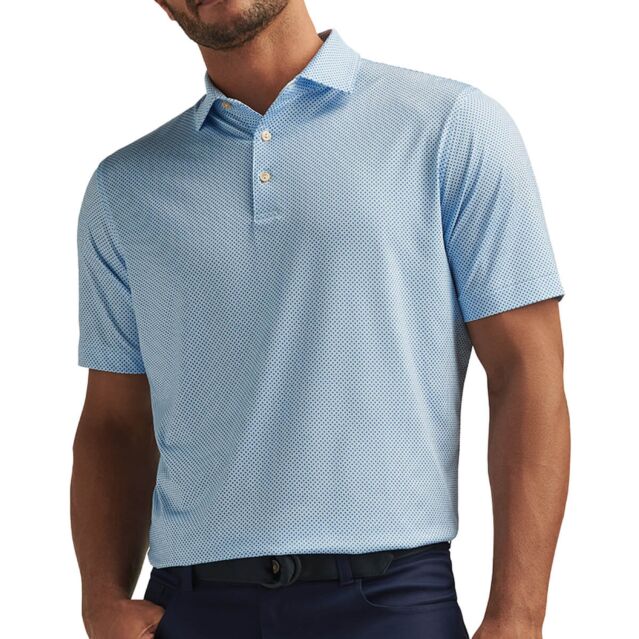 Peter Millar Mens 2025 Phoenix Performance Jersey Wicking Golf Polo Shirt