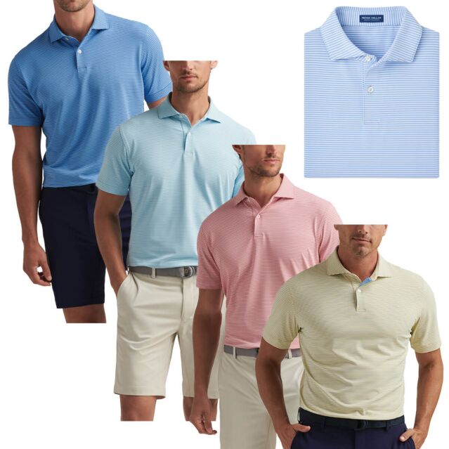 Peter Millar Mens 2025 Ballad Performance Jersey 4-Way Stretch Golf Polo Shirt