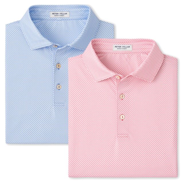 Peter Millar Mens 2026 Medina Performance 4 Way Stretch Wicking Golf Polo Shirt