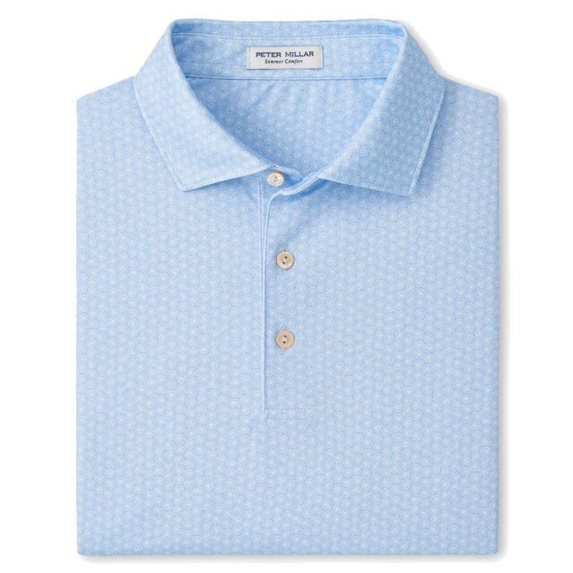 Peter Millar Mens 2026 Nautilus Performance Wicking Stretch Golf Polo Shirt