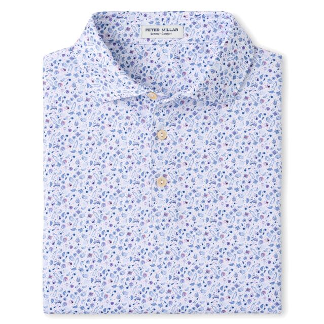 Peter Millar Mens 2026 Oyster Roast Performance Stretch Golf Polo Shirt