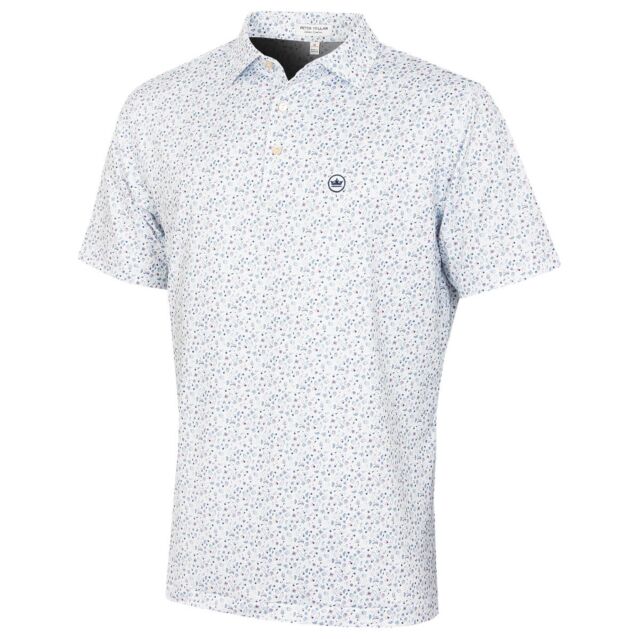 Peter Millar Mens 2026 Oyster Roast Performance Stretch Golf Polo Shirt