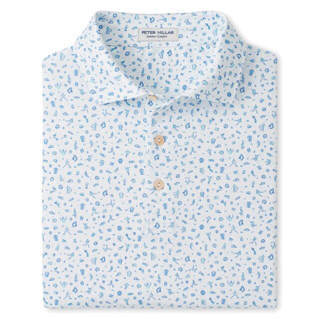 Peter Millar Mens 2026 Goalie Performance Stretch Wicking Golf Polo Shirt