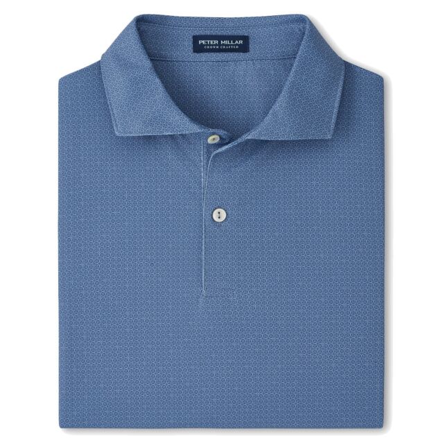 Peter Millar Mens 2026 Alder Performance Stretch Wicking Golf Polo Shirt