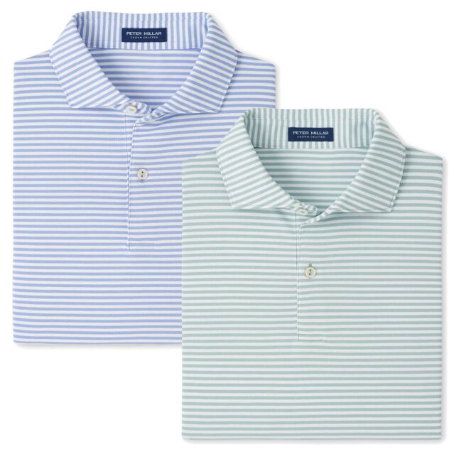 Peter Millar Mens 2026 Verse Performance Mesh Stretch Wicking Golf Polo Shirt