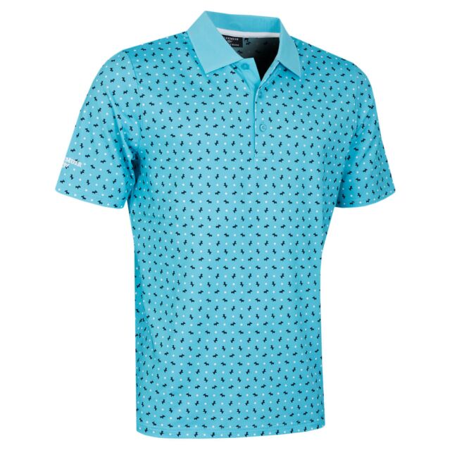 Glenmuir Mens Angus Wicking UV Protection Golf Polo Shirt