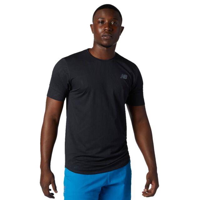 New Balance Mens Q Speed Fuel Short Sleeve Fast Dry Knit T Shirt