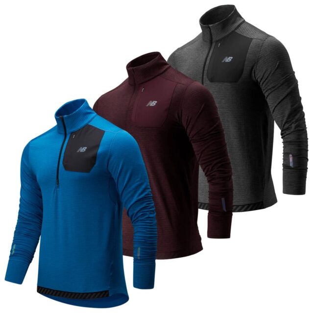 New Balance Mens Heat 1/4 Zip Lightweight Durable Pullover Sweater