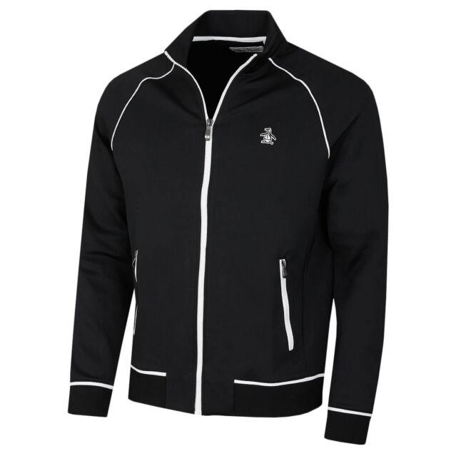 Original Penguin Mens Heritage Stretch Track Golf Jacket