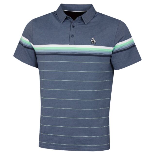Original Penguin Mens No Ombre Left Behind Stretch Golf Polo Shirt