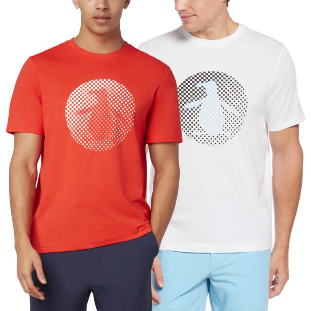 Original Penguin Mens Golf Ball Graphic Short Sleeve Crew Neck T-Shirt