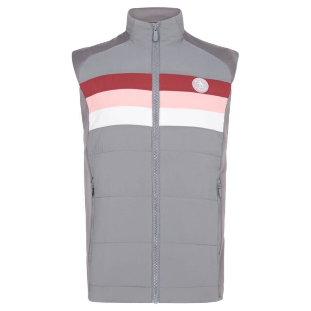 Original Penguin Mens Insulated Stretch Water Repellent 70s Golf Gilet