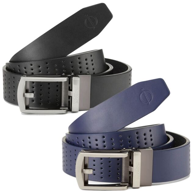 Oscar Jacobson Mens Shelby Hole Texturised Golf Leather Belt