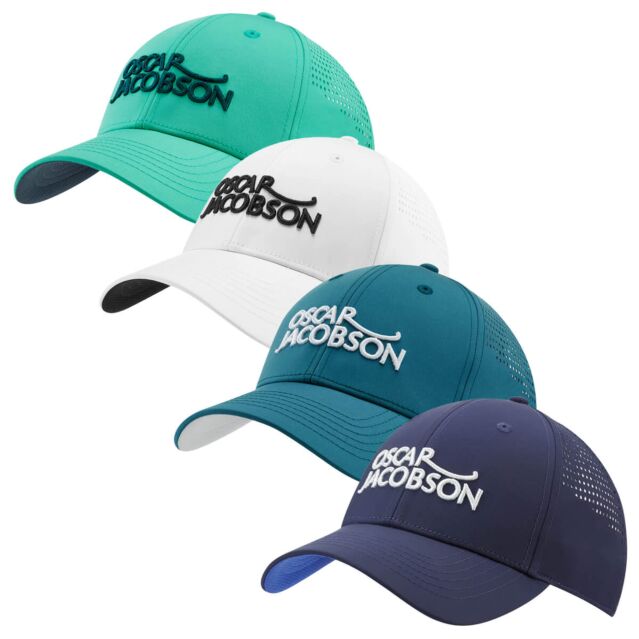 Oscar Jacobson Mens Maddox Adjustable Breathable Baseball Golf Cap