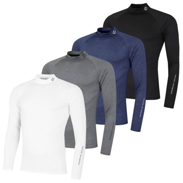 Oscar Jacobson Mens Hamilton Lightweight Thermal Wicking Golf Baselayer