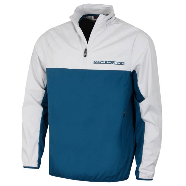 Oscar Jacobson Mens Phoenix Half Zip Water Resistant Golf Jacket