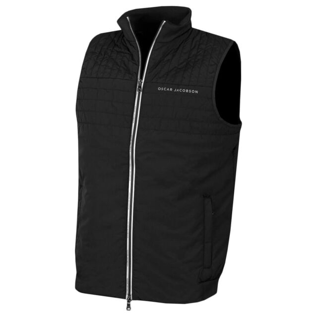 Oscar Jacobson Mens Hodgson Windproof Thermal Quilted Golf Gilet