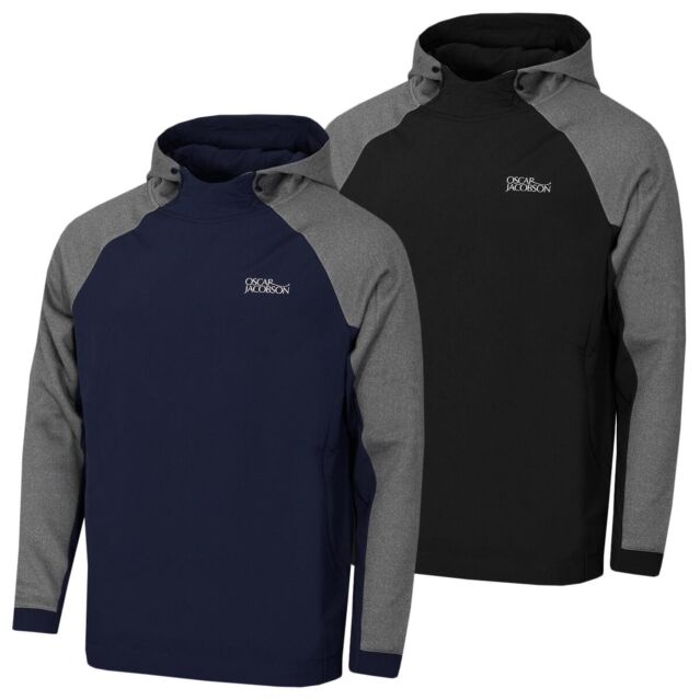 Oscar Jacobson Mens Oakways Soft Feel Thermal Pullover Golf Hoody